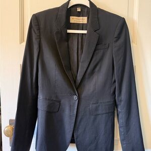 Burberry Black Single-Button Women's Blazer